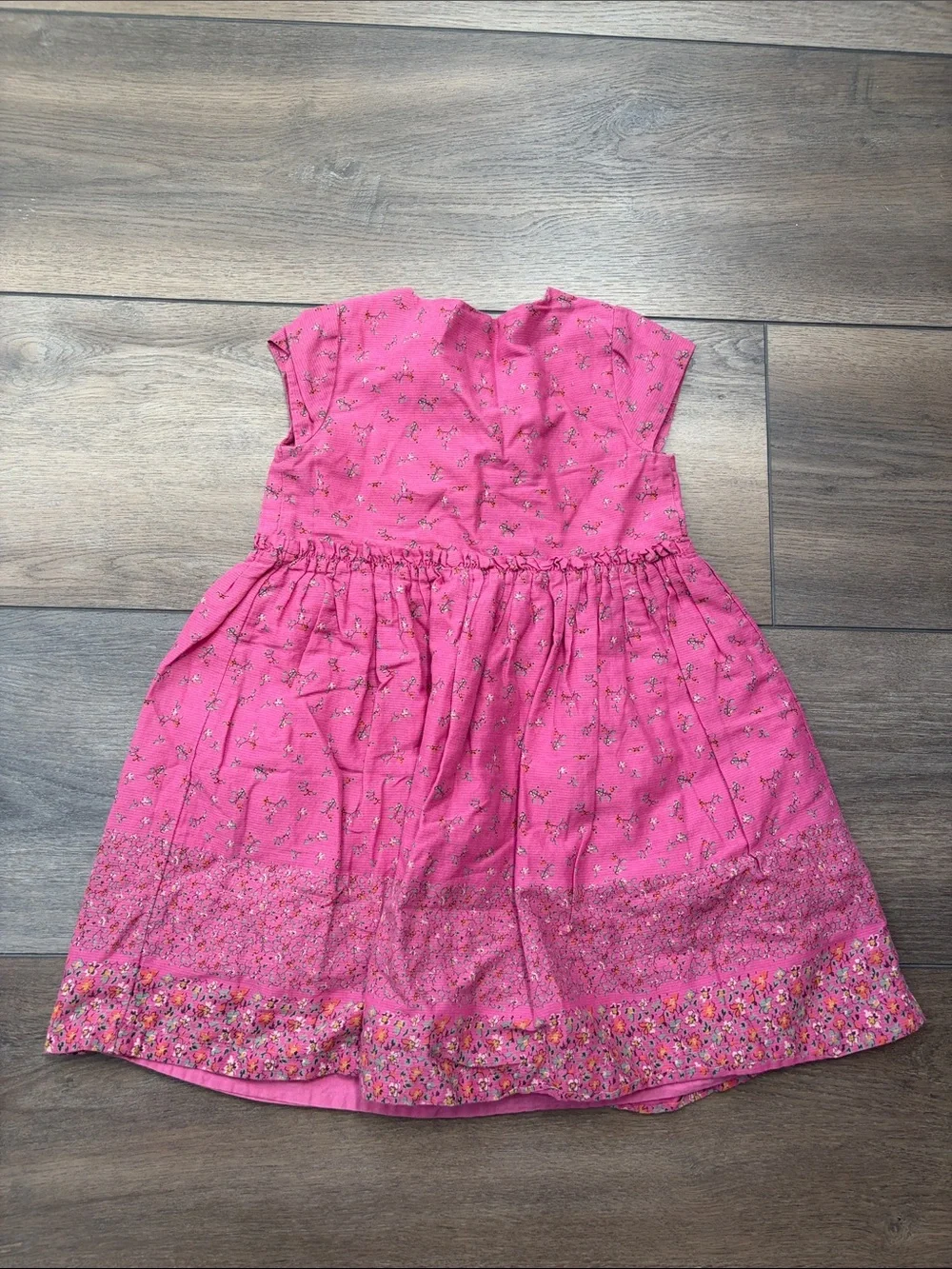 BabyGap Hot Pink Floral-Trim Casual Girl's Dress